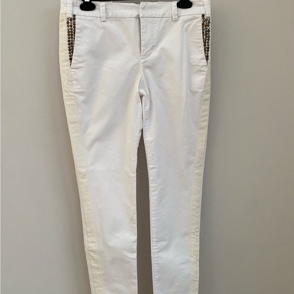 Zadig & Voltaire White Top with Gold Accents